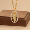 Personalized Colorful Zircon Necklace Design, Light, And Versatile, Madonna Necklace - Image 4