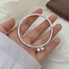 Silver Punk Bangle Pearl Star Love Heart Geometric Golden Bracelet For Woman Girl Jewelry Gift - Image 14