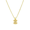 Full Zircon Mini A-Z Letter Pendant Neckalce Stainless Steel Chubby Balloon Initial Alphabet Gold Plated Choker Jewelry - Image 18