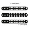 Yupsk Square Wide Punk Chunky Rivet Leather Bangle Rock Rows Nails Wristband Adjustable Size Jewelry Bracelets Bangle - Image 6