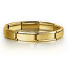 Women Men Simple Bangles Charms Italian Links Stainless Steel 9mm Width Gold Color Bracelets Jewelry Gifts - Image 7