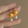 Silver Hoop Earrings Clip Golden Bowtie Ribbon Small Cute For Women Girl Gift Jewelry - Image 47