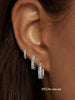 Star Flower and Bow Hoop Earring Set with Crystal Accents in Gold-Tone or Silver-Tone - Image 22