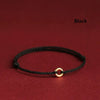 Hand Braided Red Rope Bracelet Copper Lucky Bead Hand Rope Couple Bracelet Simple Buckle Ethnic Female Accessory - Image 9