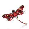 Crystal and European Vintage Dragonfly Brooch Pin Point Drill Dragonfly Brooch - Image 5