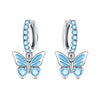 Silver Butterfly Fluttering Insect Earrings Jewelry Drop Earrings Jewelry Party Anniversary Gifts - Image 31