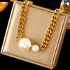 316L Stainless Steel Gold Silver Color Thick Chain Necklace For Women Cuban Neck Chain Jewelry Gift - Image 14