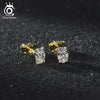 Silver Zircon Earrings for Women Shiny Cubic Zirconia Earrings Party Jewelry - Image 3