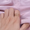 1/2pcs Simple Kpop Double Layer Open Adjustable Stainless Steel Ring For Women Men Accessories Finger Jewelry Gift - Image 3