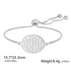 Islamic Ayatul Kursi Oval Bracelet for Women Allah Teardrop Link Bracelets Arabic Muslim Quran Calligraphy Charm Bracelet - Image 14