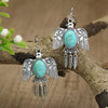 39 Styles Bohemian Vintage Tibetan Silver Geometric Drop Earrings For Women Ethnic Blue Stone Tassel Dangle Earrings Jewelry - Image 22