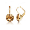Bella Drop Earring for Women Christmas Birthday Austrian Crystals Round Cut Dangle Silver Gold Color Pierced Jewelry - Image 22