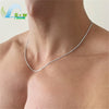 Stainless Steel Layered Chain Necklace with Rope or Box Chain Styles and 40 cm to 60 cm Length Options - Image 4