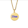 10Pcs 45cm 50cm 60cm Blank Round Disc Pendant Necklace Mirror Polish Stainless Steel Chain Necklace For Womens - Image 17
