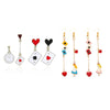 Funny Clock Playing Card Drop Earrings Alice in Wonderland Hearts and Ace of Spades Playing Card Earrings Women Girls Jewelry - Image 2