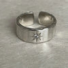 Silver Unique Oval Big Simple Ring For Women Jewelry Finger Adjustable Open Vintage Ring For Party Birthday Gift - Image 11