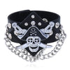 Hip Hop Rock PU Leather Bracelet Men and Women Punk Spikes Rivets Skull Heart Cross Creative Party Bracelet Jewelry Accessories - Image 17