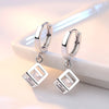 Crystal Square Zirconia Earrings, Women's Wedding Party Accessories Jewelry - Image 1