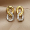 Design Crystal Beads Stud Earrings for Women Jewelry Metal Zirconia Delicate Earrings - Image 7