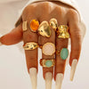 Tocona Imitation Pearl Open Ring Sets for Women Elegant Gold Color Ring Party Jewelry Accessories - Image 14