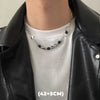 Hip Hop Zircon Star Double Layer Necklace For Men Women Charm Titanium Steel Pendant Chain Unisex Jewelry - Image 11
