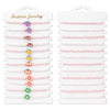 12Pcs/Set Colorful Stone Bracelets Adjustable Rope Braided Bracelet Handmade Bohemia Bracelets with Cards - Image 12