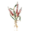 Rhinestone Ear of Wheat Brooches for Women Unisex Plant Pins 3-color Available Casual Party Accessories Gifts - Image 5