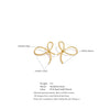 Stainless Steel Bowknot Stud Earrings Minimalist Jewelry Metal Daily Wear for Women Party - Image 6