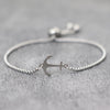 Nautical Anchor Bracelet Men Women Stainless Steel Cuban Chain Link Braslet Sliding Adjustable Outdoor Cycling Hand Accessories - Image 2