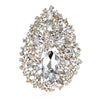 Crystal Flower Brooches for Women Unisex Water Drops Pins Friends Party Gifts Banquet Jewellery Accessories - Image 12