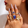 Tocona Imitation Pearl Open Ring Sets for Women Elegant Gold Color Ring Party Jewelry Accessories - Image 10