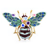 Big Enamel Bee Brooches For Women Men 3-color Flower Insects Party Causal Brooch Pin Gifts - Image 3