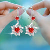 Zircon Water Drop Earrings For Women Silver Color Long Dangle Hanging Earring Female Wedding Ear Jewelry Gift - Image 22