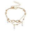 Summer Beach Foot Chain Jewelry For Women Gold Silver Color Shiny Rhinestones Ankle Bracelets Anklet - Image 7
