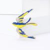 Rhinestone Swallow Brooches for Women Enamel Ukrainian Element Bird Category Pins Event Party Decoration Clothes Accessories - Image 2