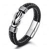 Stainless Steel Bracelets To My Son Gift From Mom Leather Bracelet Forever Linked For Boy Children Birthday Party Christmas Gift - Image 7