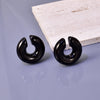 02 net red with stainless steel thick round tube hollow ear ring ear clip accessories - Image 6