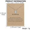 Charm Pendant Necklace with Sun Dragonfly Owl Lotus Feather Angel Wing Elephant and More Designs - Image 27
