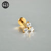 1PC Titanium Zircon Flower Rook Helix Stud Tragus Cartilage Earring Lobe Labret Piercing Jewelry 16G - Image 20