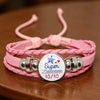 Merci Maitresse French Letter Word Teacher's Day Gift Pink Leather Bracelet with Glass Cabochon Charm Handmade Jewelry for Thank - Image 5