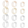 3 Pairs/Set Metal Hoop Earrings Set 20/30/40mm Big Round Circle Earrings For Women Gold Silver Plated Jewelry - Image 6