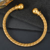 Stainless Steel Gold Color Wire Knot Bracelet Hip Hop Women Men Open Cuff Bangle Pulseira Bileklik Jewelry Gifts - Image 16