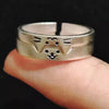 2pcs Cute Cat Dog Animal Couple Ring for Women Men Statement Lover Rings Valentine's Day Party Jewelry Gifts - Image 1