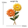 12 Birthday Flower Brooches For Women Unisex Beautiful Enamel Flowers Party Casual Brooch Pins Jewelry Gifts - Image 14
