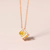 Charms Necklace For Women Aesthetic Cube Pink Zircon Rose Gold Color Choker Chain On Neck Jewelry Korean Pendants - Image 7