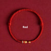 Hand Braided Red Rope Bracelet Copper Lucky Bead Hand Rope Couple Bracelet Simple Buckle Ethnic Female Accessory - Image 12