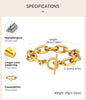 Chunky Toggle Link Chain Bracelet in Stainless Steel - Image 28