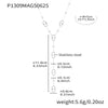 Y Shaped Pendant Necklace with Stainless Steel Chain - Image 13