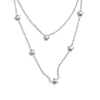 Stainless Steel Double Layer Star Zircon Chain Necklace Summer Collarbone Chain Jewellery Jewelry - Image 7