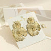 European Simple Metal Drop Earrings for Women Leaf Round Water Droplet Butterfly Twist Geometry Earrings Jewelry Christmas Gift - Image 17